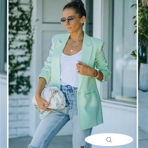 Pistachio / Mint / Green Blazer - Vici